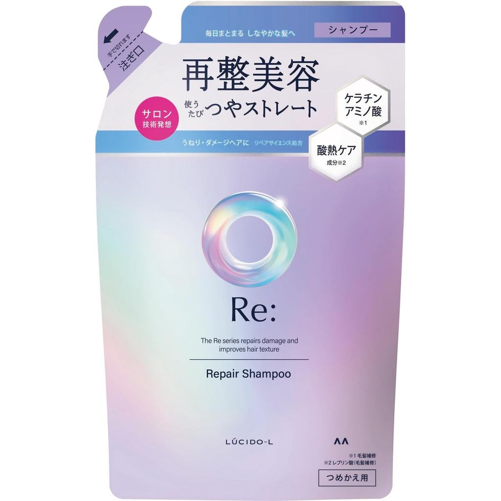 LUCIDO-L RE Repair Shampoo Refill 300ml - Damage Repair & Fragrance