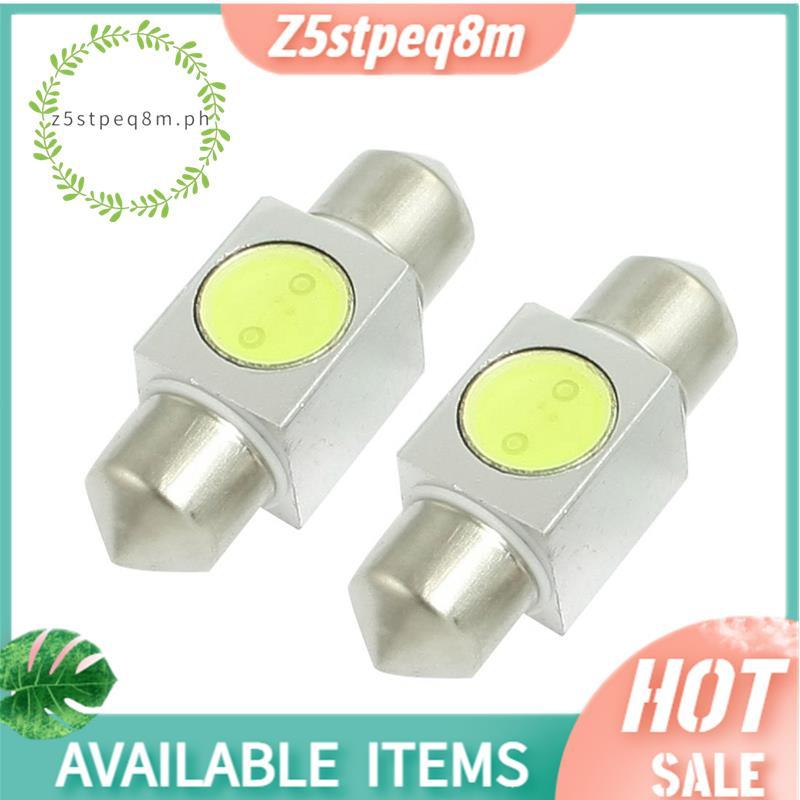 2 Chiếc Ô Tô Tự Động Trắng 1W SMD LED Festoon Dome Bóng Đèn 31mm