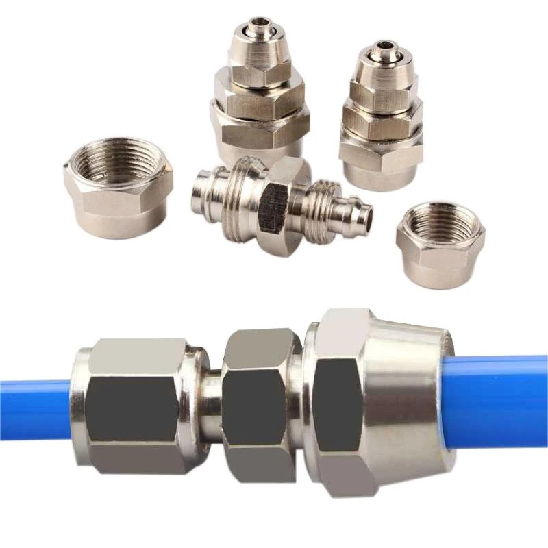 30 Chiếc PG8-6 PG10-8 PG12-10 Khí Nén Nhanh Xoắn Thẳng Qua Lắp Ống Đầu Nối Không Khí X X