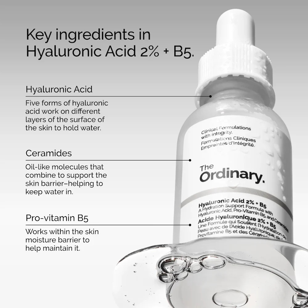 The Ordinary – Serum Niacinamide 10% + Zinc 1% & HA 2% + B5 30ml