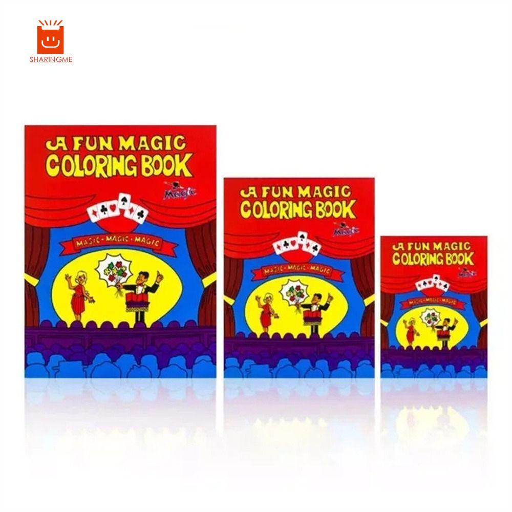 SHARINGME Magic Trick Book, Mentalism Comedy Magic Magic Coloring Book, Magic Accessories Magic Prop