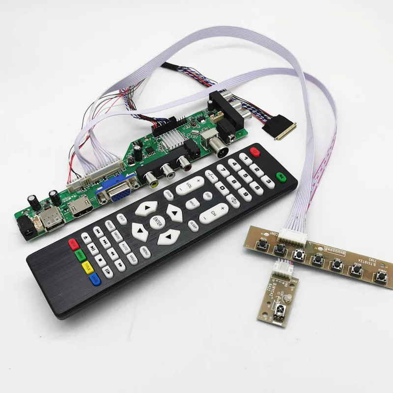 Bộ điều khiển TV kỹ thuật số DVB-T2 / DVB-T / DVB-C LCD cho 15.6 "40pins LCD B156XW02 / LP156WH2 / L