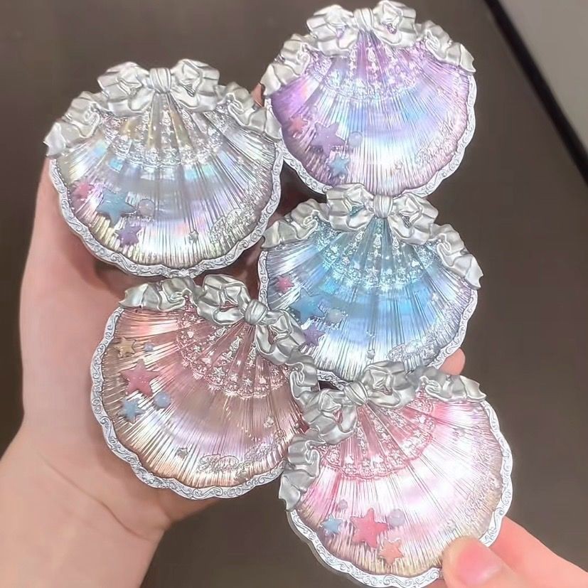 ~ ~ Flower Knows Shell Pearl Blush Mở rộng bầu không khí Dập nổi Blush Mở rộng đơn sắc Blush
