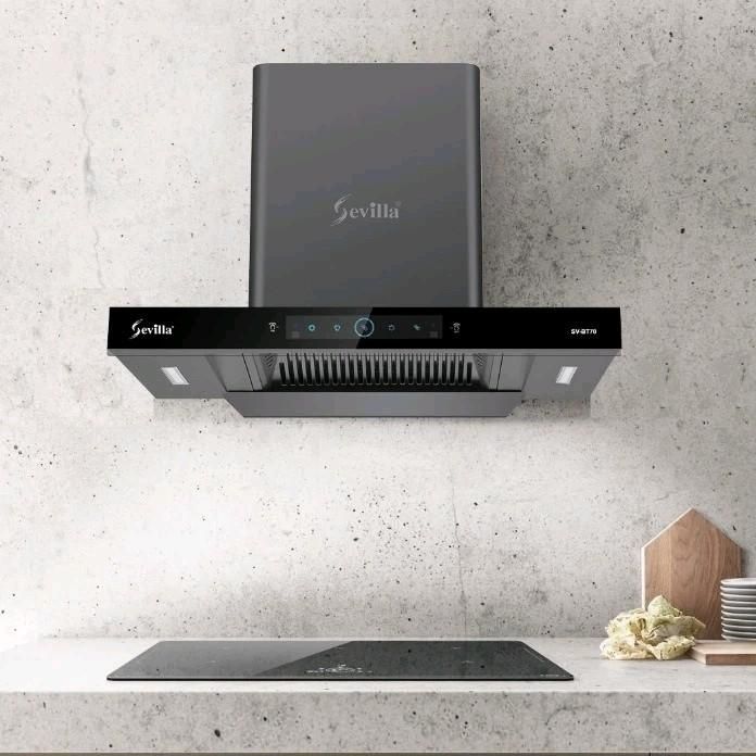 Hỗ Trợ Vận Chuyển Máy Hút Mùi Cao Cấp Chữ T Sevilla SV BT70. Động Cơ Lõi Đồng. Điều Khiển Vẫy Tay. B