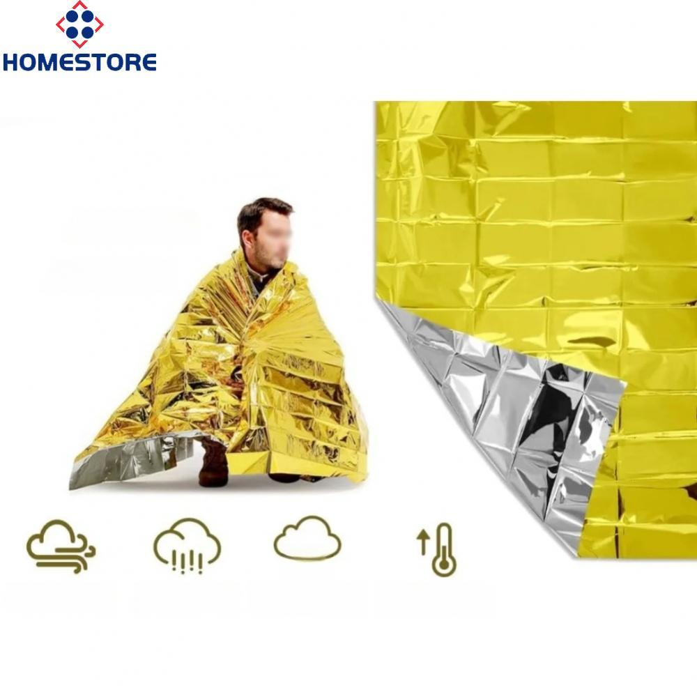 [Homestore]Camping Survival Thermal Blanket Aluminum Foil Waterproof Emergency Sleeping Mat