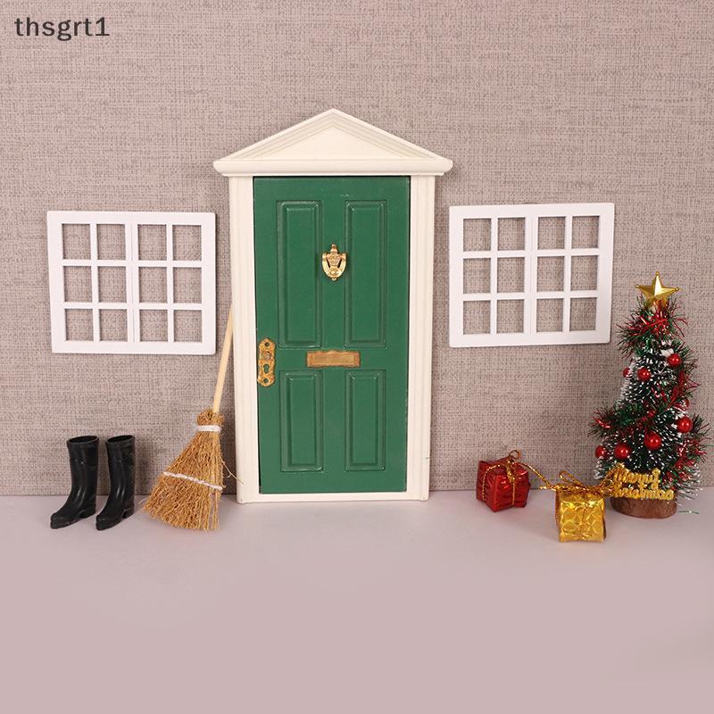 [TG1] 1 / 12 Nhà Búp Bê Mini Khung Cửa Sổ Bằng Gỗ Nội Thất Mô Hình Cho Micro Scene Prop. [TH]