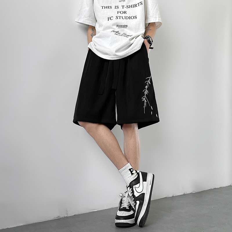 New Chinese Casual Shorts Men's Summer Sports Pants Cool Feeling Breathable Outer Wear Loose Nationa