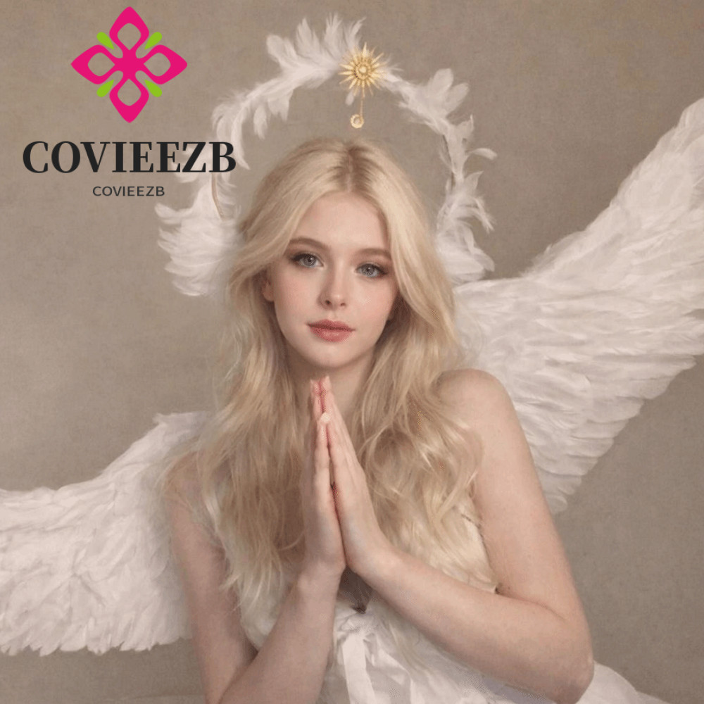 Băng đô COVIEEZB Feather Glory Crown, Đạo cụ trang điểm hai lớp Virgin Mary Queen Tiara, Handmade Ph