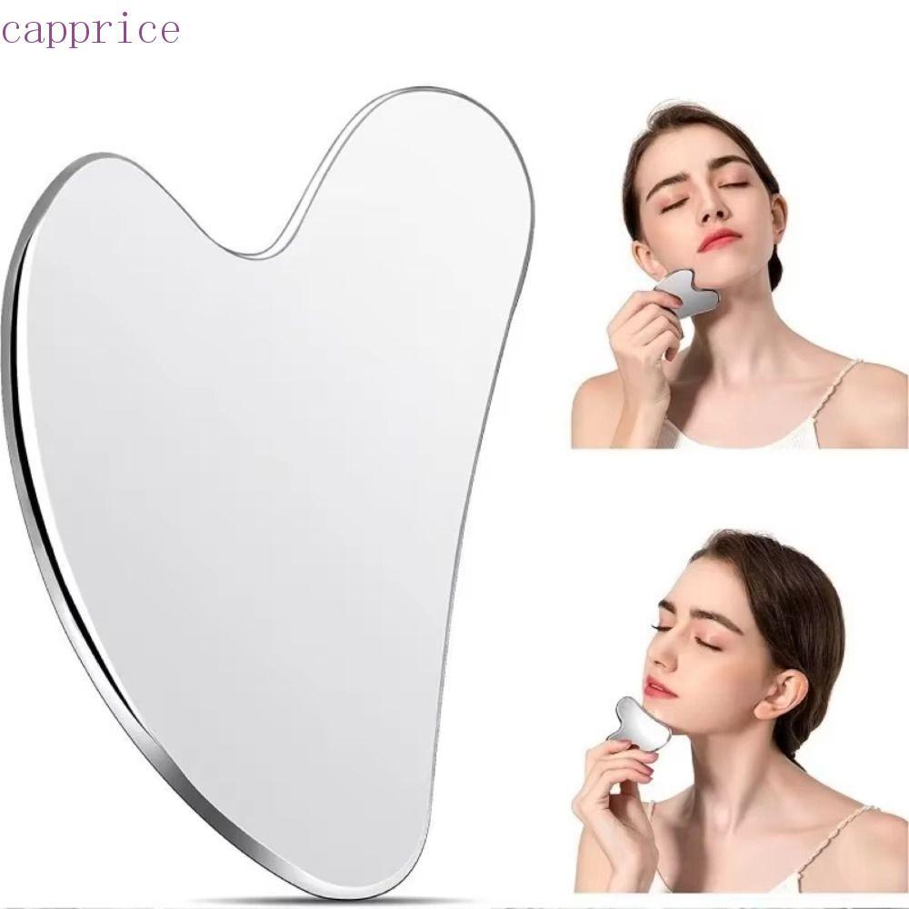 CAPPRICE Gua Sha Scraper, Dụng cụ massage Guasha hình trái tim bằng thép không gỉ, Bảng Guasha đa nă