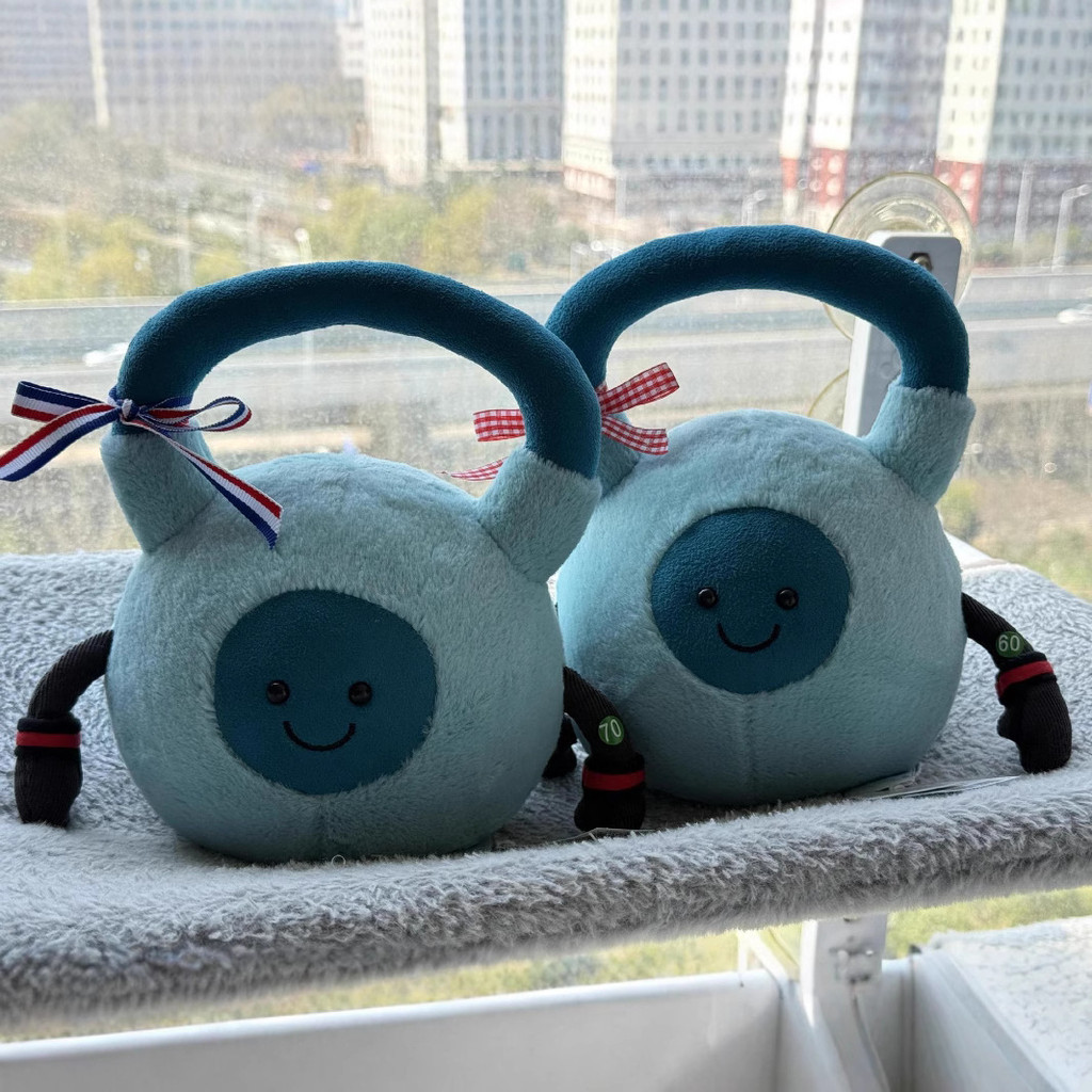 Sports kettlebell fun item series dolls, plush toys, gift dolls
