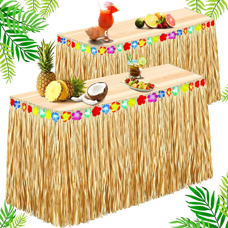 Hawaii Hawaii Hawaii Hawaii Hula Bàn Váy Viền Tiệc Ngoài Trời Dã Ngoại Sinh Nhật Công ty Đảng Ngày L