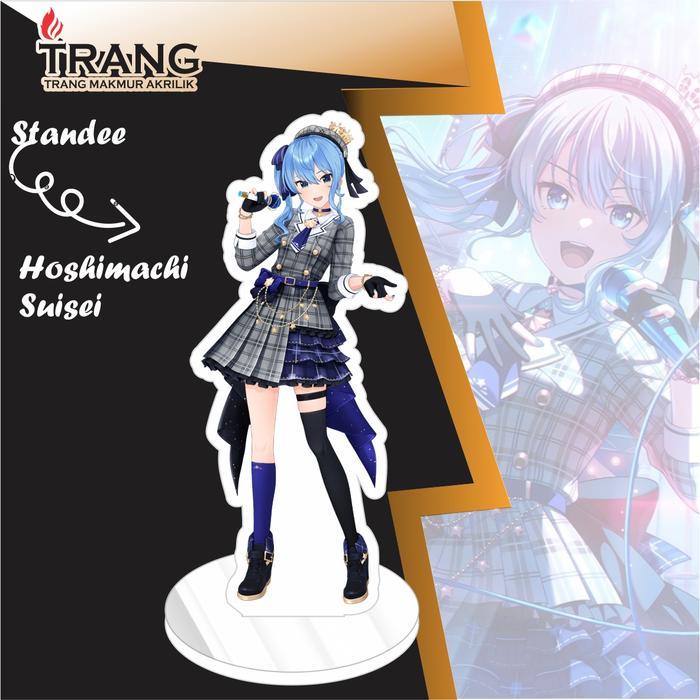Standee Figure Akrilik Hoshimachi Suisei Hololive / Standing Action figure Acrylic Hoshimachi Suisei