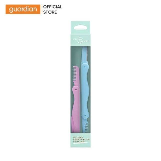 Dao Cạo Lông Mày Gấp Gọn Kèm Lược Mannings Guardian Mannings Guardian Foldable Eyebrow Razor With Co