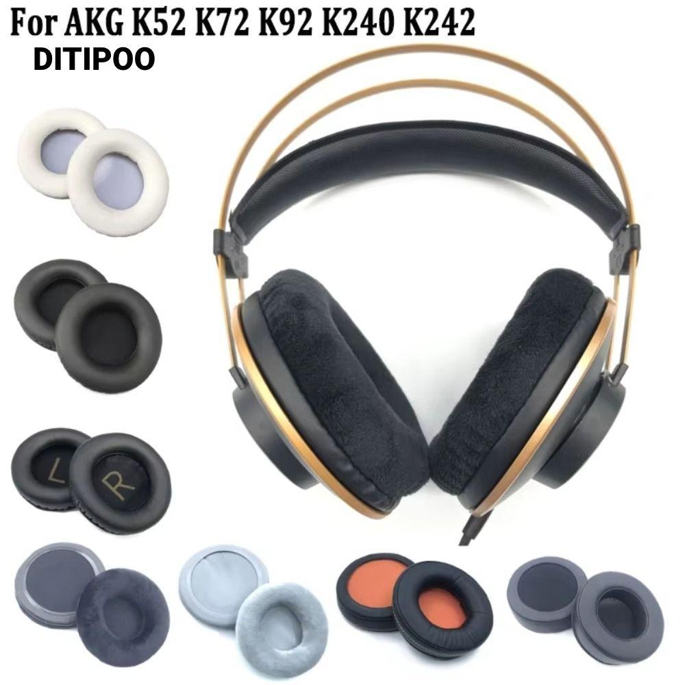DITIPOO Đệm tai thay thế bằng bọt mềm bền cho AKG K52 K72 K92 K240 K242