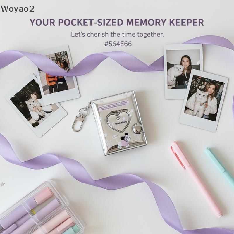 [Woyao2] Album Thẻ Ảnh Bạc 2 Inch Sách Bảo Quản Tình Yêu Dễ Thương Hàn Quốc Dành Cho Người Hâm Mộ Th