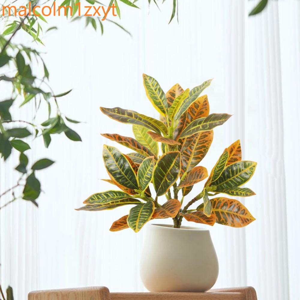 KIXON Cây Banyan Nhiệt Đới, Cây Ficus Nhân Tạo Bằng Nhựa Lớn, Cắm Hoa 35 Lá Cây Ficus Giả Như Thật N