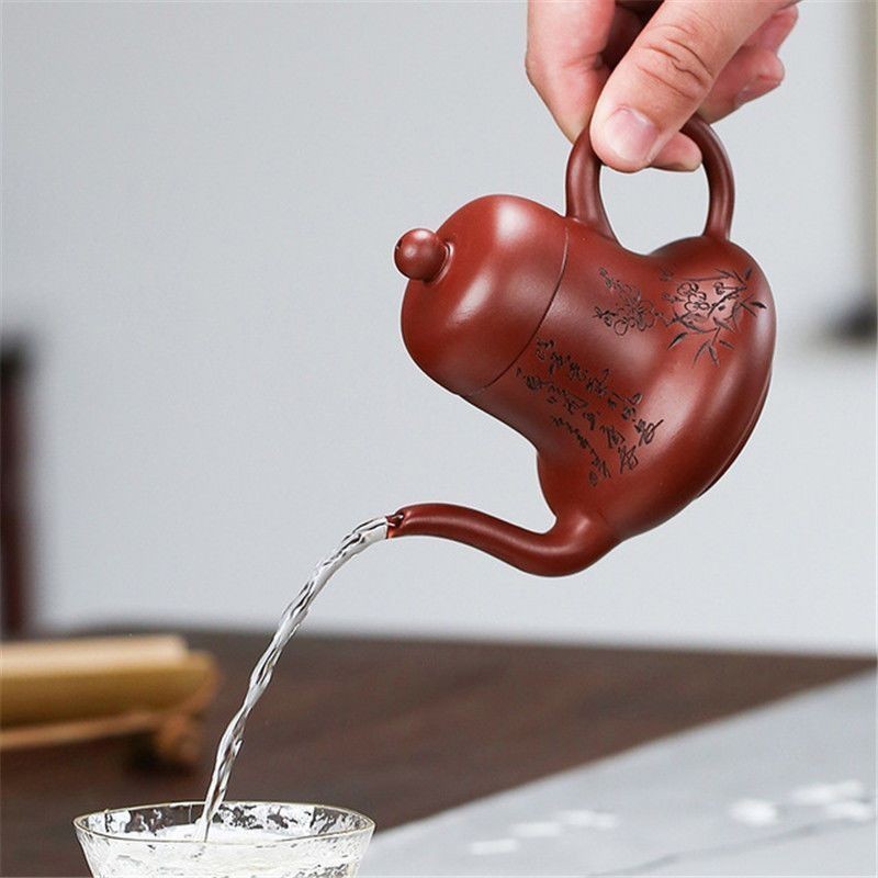 Yixing Nổi Tiếng Quặng Nguyên Dahongpao Zisha Ấm Trà Handmade Ngồi Ấm Trà Kung Fu Trà Thiết Thực Ấm 