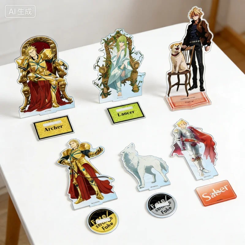 Standee anime Fate/strange Fake mô hình mica nhân vật Gilgamesh Archer Enkidu Lancer Saber trang trí