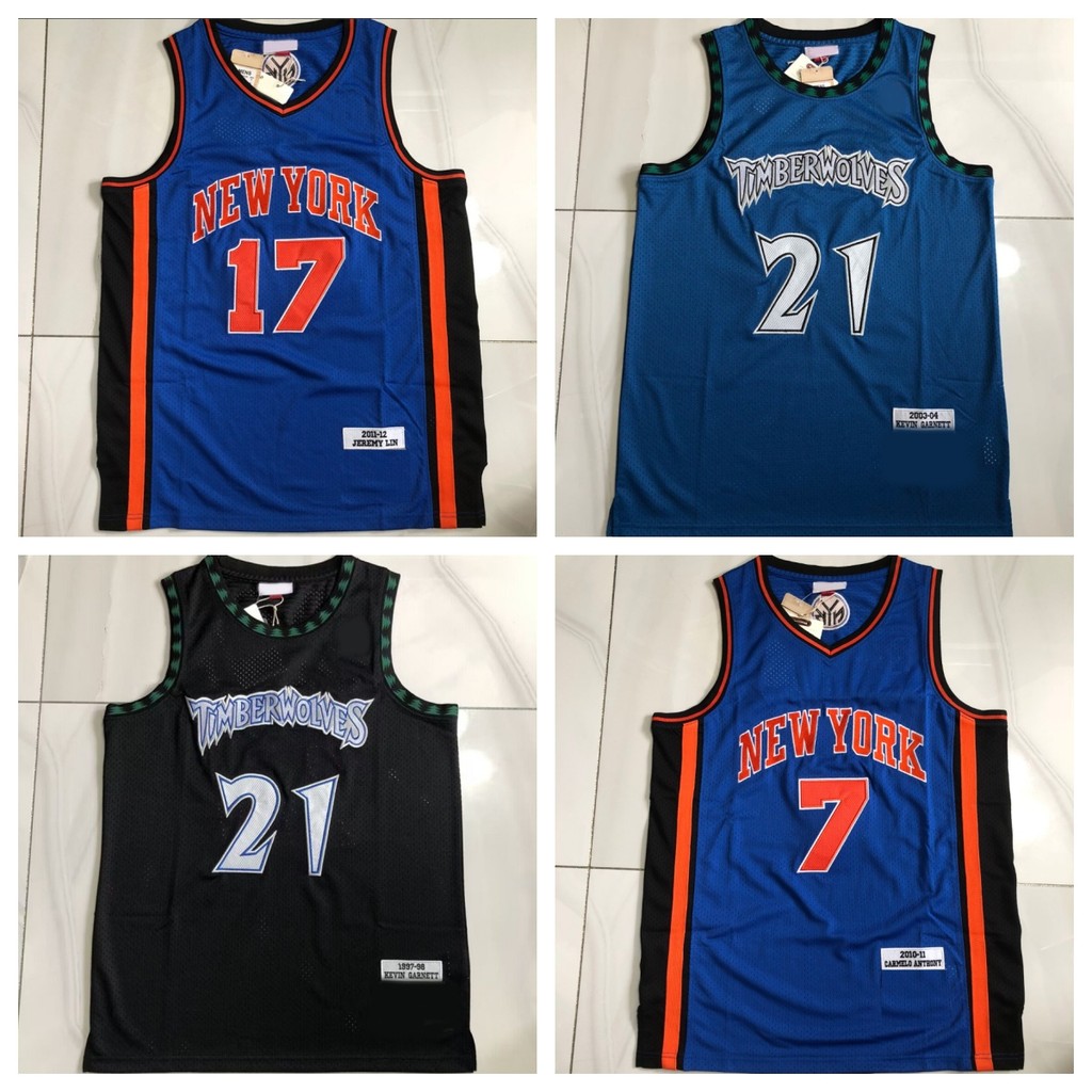 Áo bóng rổ thêu đầy đủ có LOGO Anthony Lin Garnett Edwards James Doncic