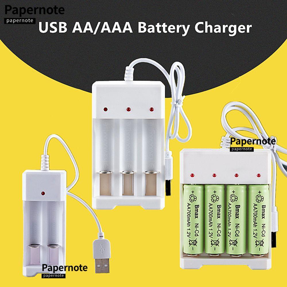 GIẤY AA / AAA Sạc Pin 2 / 4 Khe Cắm Đầu Ra USB Sạc Độc Lập