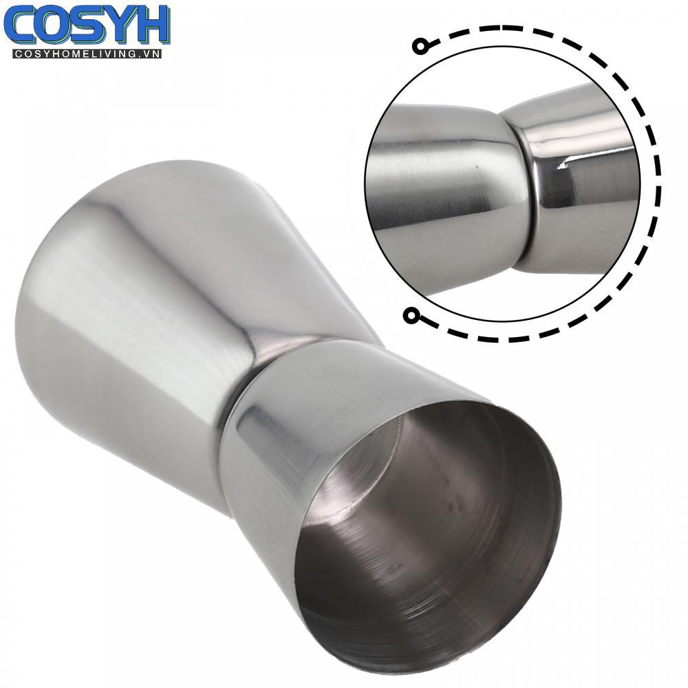 <cosyh>Portable Capacity Pub Club Stainless Steel Drinks Measure Cup Cocktail Jigger