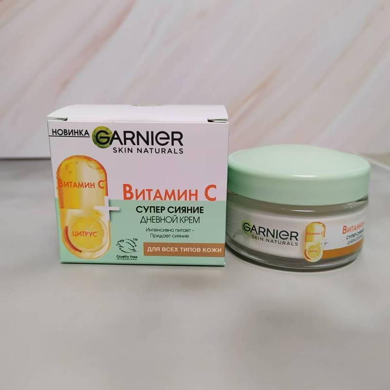 Nga GARNIER GARNIER VC Cream Vitamin C Dưỡng Ẩm Lâu Dài Dưỡng Ẩm Trẻ Hóa Da Làm Trắng Da Sáng 50ml4 