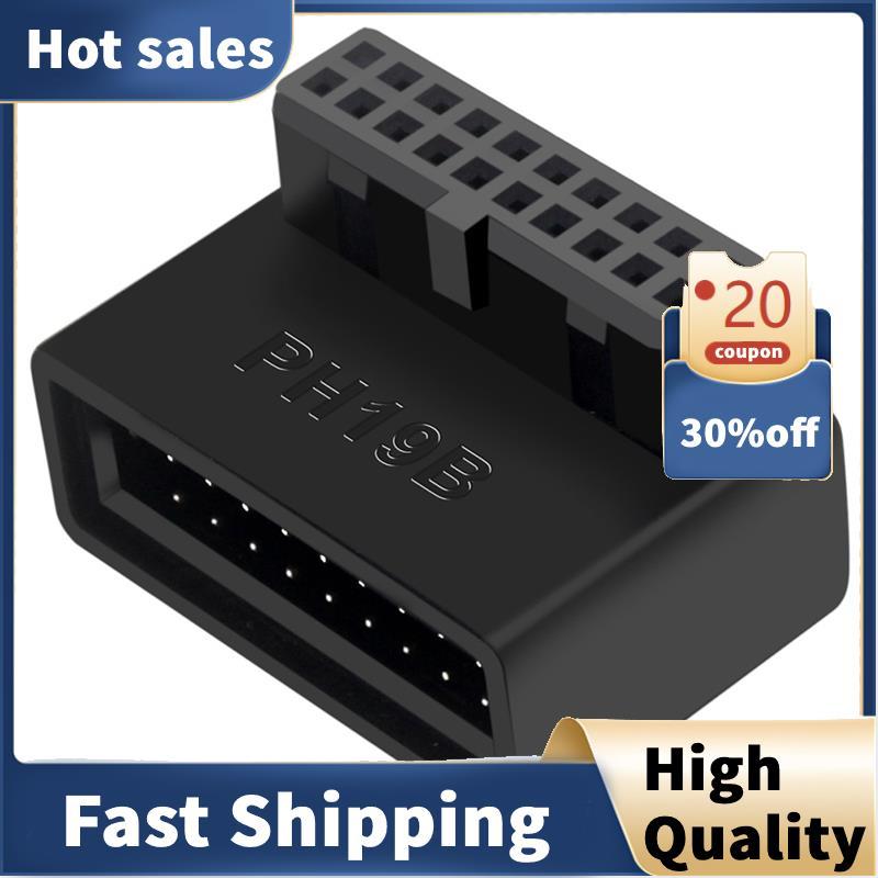 PH19B USB 3.0 Tiêu đề bên trong USB3.0 19 / 20P Ổ cắm Bộ chuyển đổi 90 độ cho bo mạch chủ máy tính