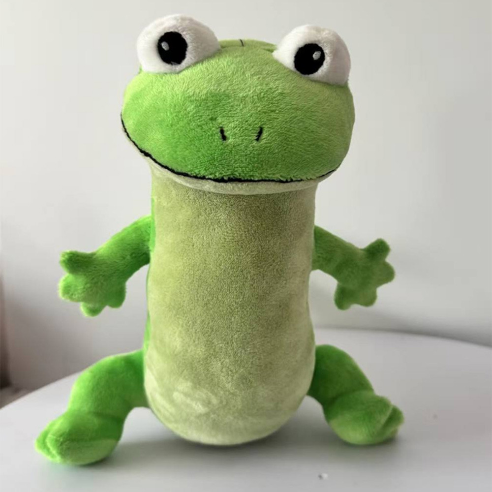 Hoppers Tom Lizard Plush Toy Simulation Green Lizard Soft Stuffed Doll For Kids Collectible Gift