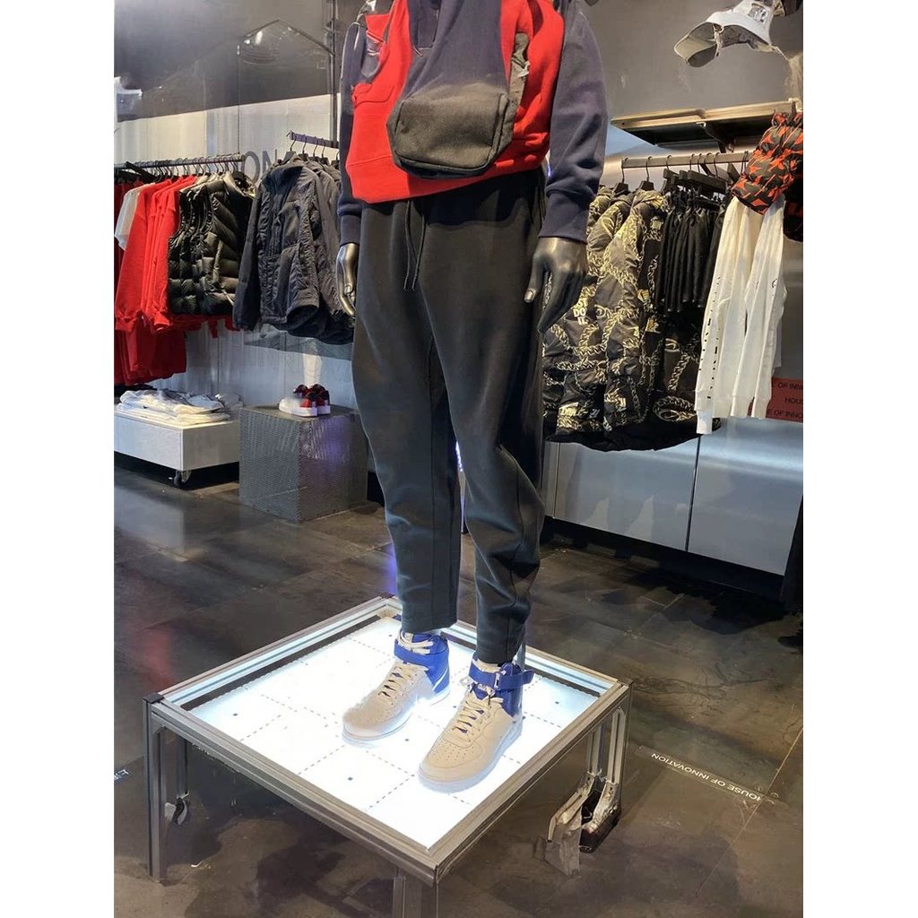 Quần chạy bộ nam Tech Fleece, vải dệt kim bốn mùa, có dây buộc cổ chân phong cách