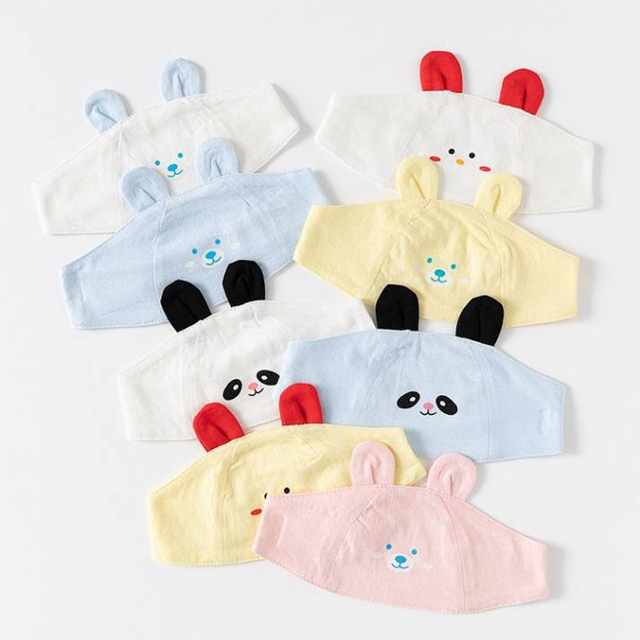 Baby Hat Summer Pure Cotton Thin Baby Care Fontanel Hat Breathable Cool Hat H3Iq