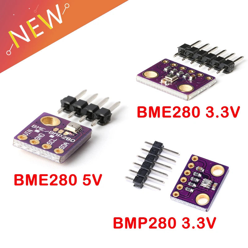 Mô-đun cảm biến áp suất khí quyển chính xác cao GY-BME280 5V BME280 BMP280 cho Arduino I2C SPI BMP28
