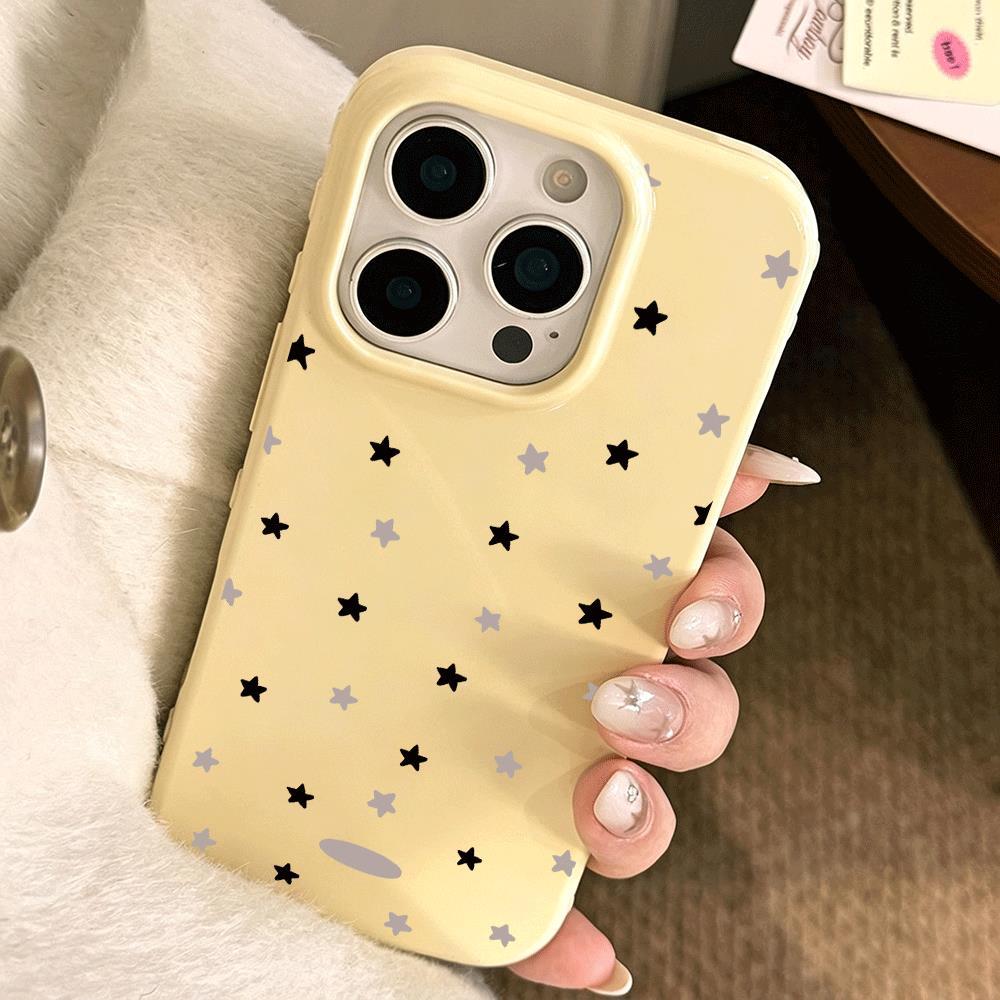 Điểm sóng sữa trắng Ứng dụng iPhone 1716/15/14 Trường hợp 13/12/11xr Dễ thương 8/7