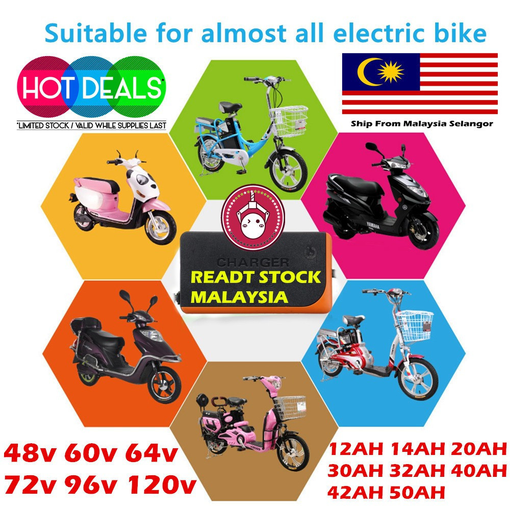 Sạc axit chì Sạc pin axit chì 48V 60V 64V 72V 80V 84V 96V 12AH 20AH 30AH 40AH 50AH Xe đạp điện Ebike