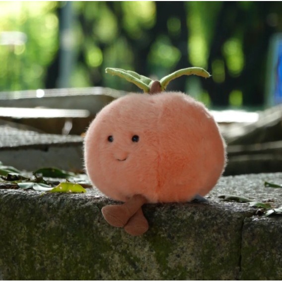 Peach Fruit Fun Soft Peach Plush Doll Toy