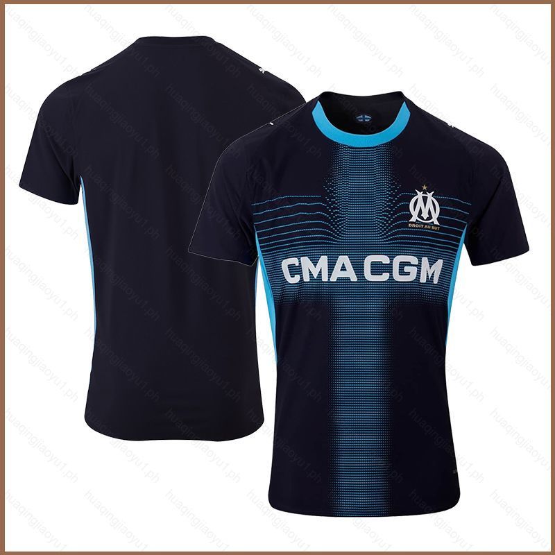 HQ2 2025-2026 Ligue 1 Olympique Marseille Sân Khách jersey Trẻ Em Người Lớn Áo Bóng Đá Plus Size QH1