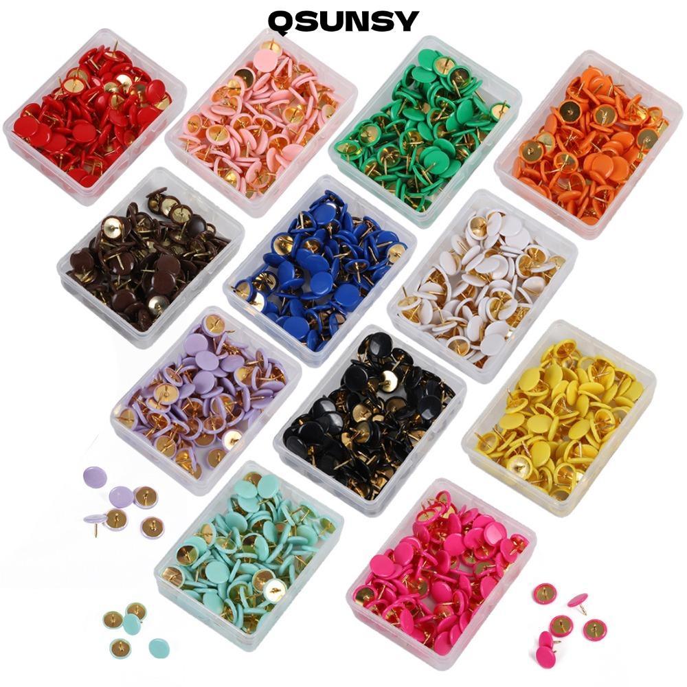 QSUNSY 100 Cái Chân đẩy tròn, Tacks Point Bulletin Vẽ Tacks, Bảng thông báo Thumb Đầu tròn Cork Boar