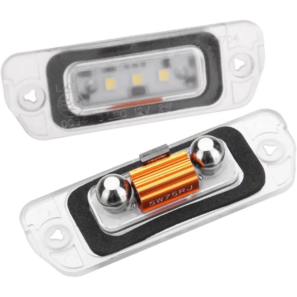 2X 3W Full LED Phía Sau Biển Số Bộ Đèn Cho Xe Mercedes Benz X164 W164 W251 GL350 GL450 GL500 GL550 G
