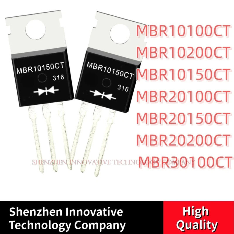 5 Chiếc MBR10100CT MBR10200CT MBR10150CT MBR20100CT MBR20150CT MBR20200CT MBR30100CT TO220 Hiệu Ứng 