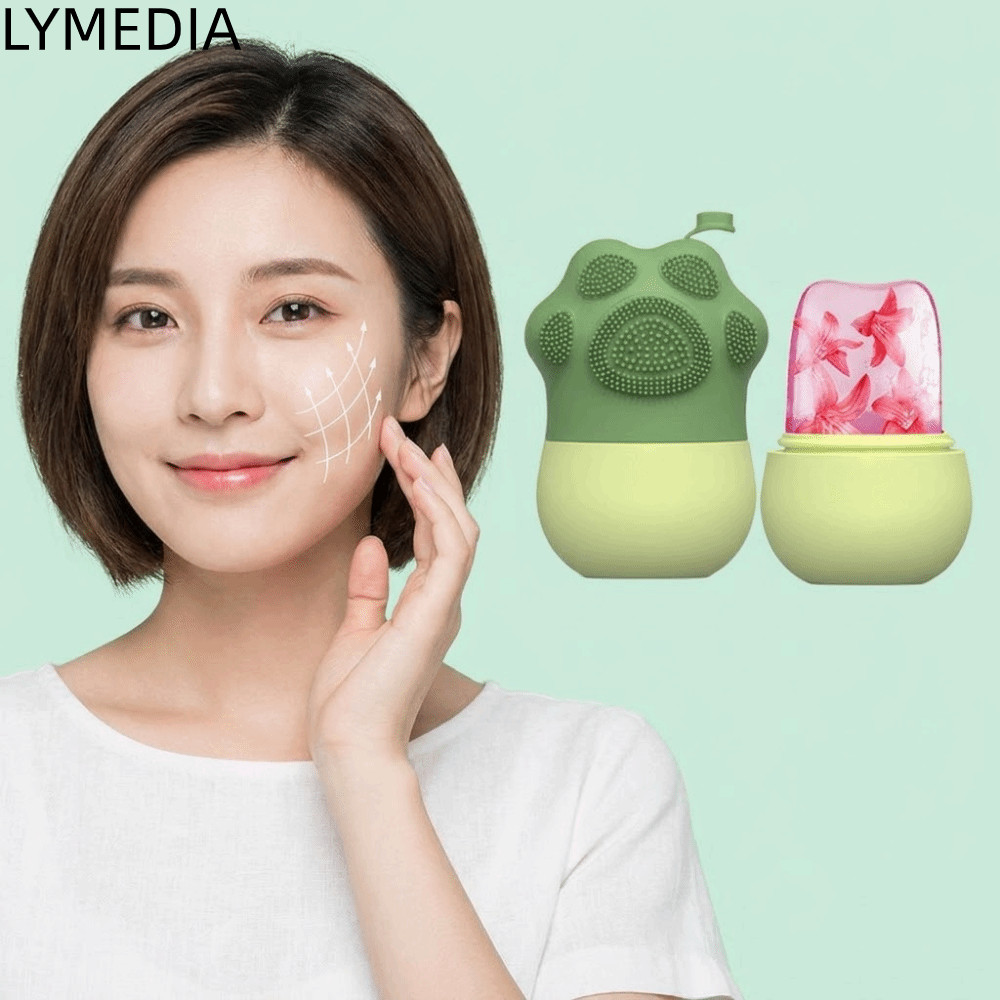 LYMEDIA Silicone Ice Face Roller, Ice Roller Chất liệu silicon Facial Cube Roller, Massage Chống lão