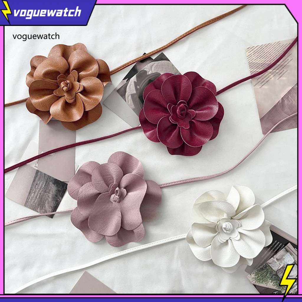 VOG Boho Sang Trọng Dây Thắt Lưng Boho Hoa Cho Nữ Bé Gái – Dây Da Giả Dây Thắt Lưng Mỏng Hoàn Hảo Ch