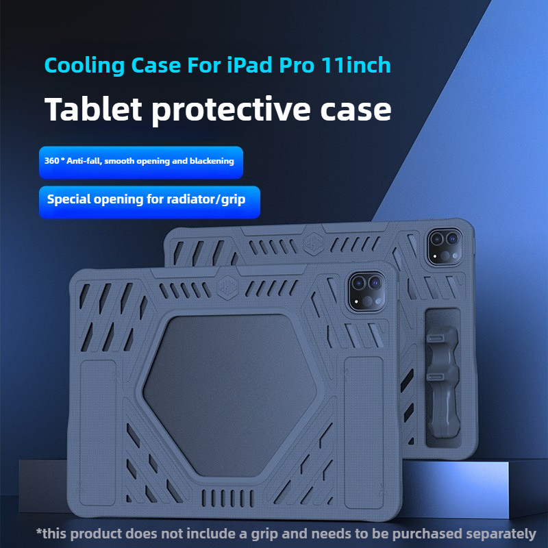 Ốp Bảo Vệ Silicon Cho iPad Pro 2018-2022 11inch Rỗng Làm Mát Mặt Sau Máy Tính Bảng Chơi Game Tay