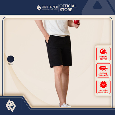 Quần short nam Phan Nguyễn, chất liệu linen cao cấp, mềm mại, thiết kế đơn giản, thời thượng QSD.193