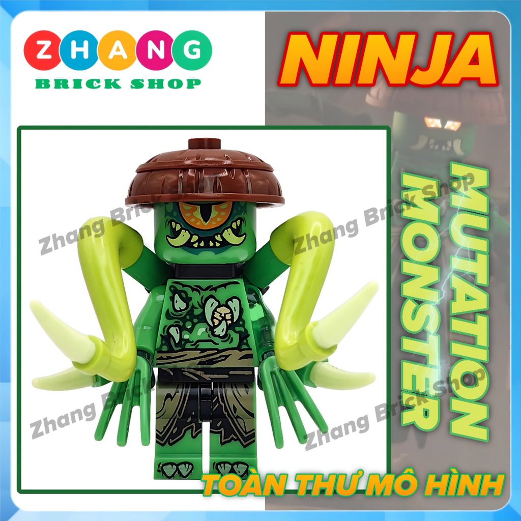 Mô hình nhân vật Ninja Dragons Rising Mutation Monster Zhang Brick Shop