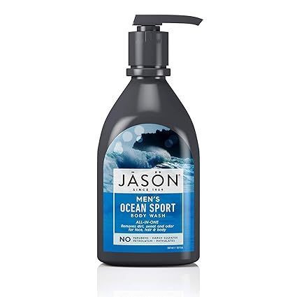Sữa tắm, gội, rửa mặt thiên nhiên cho nam giới JASON Men's Ocean Sport All-In-One Body Wash 887ml (M