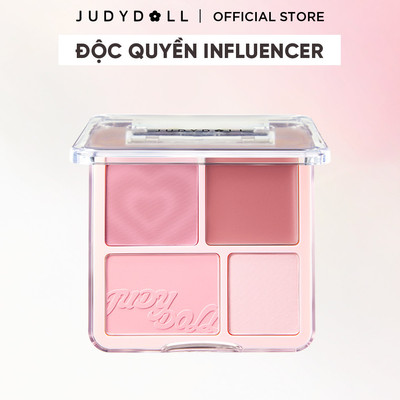 [HANNAH OLALA] Phấn Bắt Sáng Tạo Khối 4 Ô JUDYDOLL Highlight Contour Palette 9g HOẶC Phấn Má Hồng Bắt Sáng 4 Ô Blush & Highlight Palette 9g