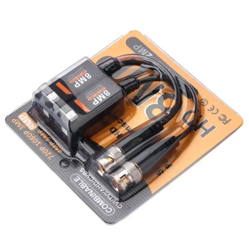 Video Balun thu phát thụ động UTP Balun BNC 5 Cặp / lô AHD / CVI / TVI 8MP 4K Xoắn BNC CCTV Cat5 CCT