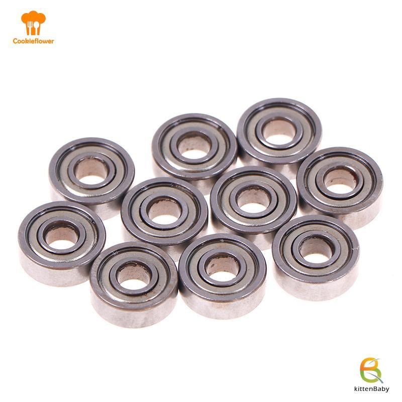 [Kitten-t] 10 chiếc 5 * 14 * 5mm rãnh sâu hình cầu thép carbon thu nhỏ vòng bi 605ZZ mới