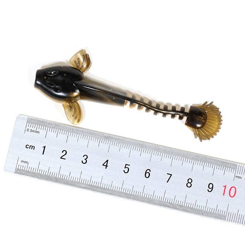 Mồi câu cá mềm swim bait giun bánh màu - 2.5g/6.5cm và 5.3g/9cm