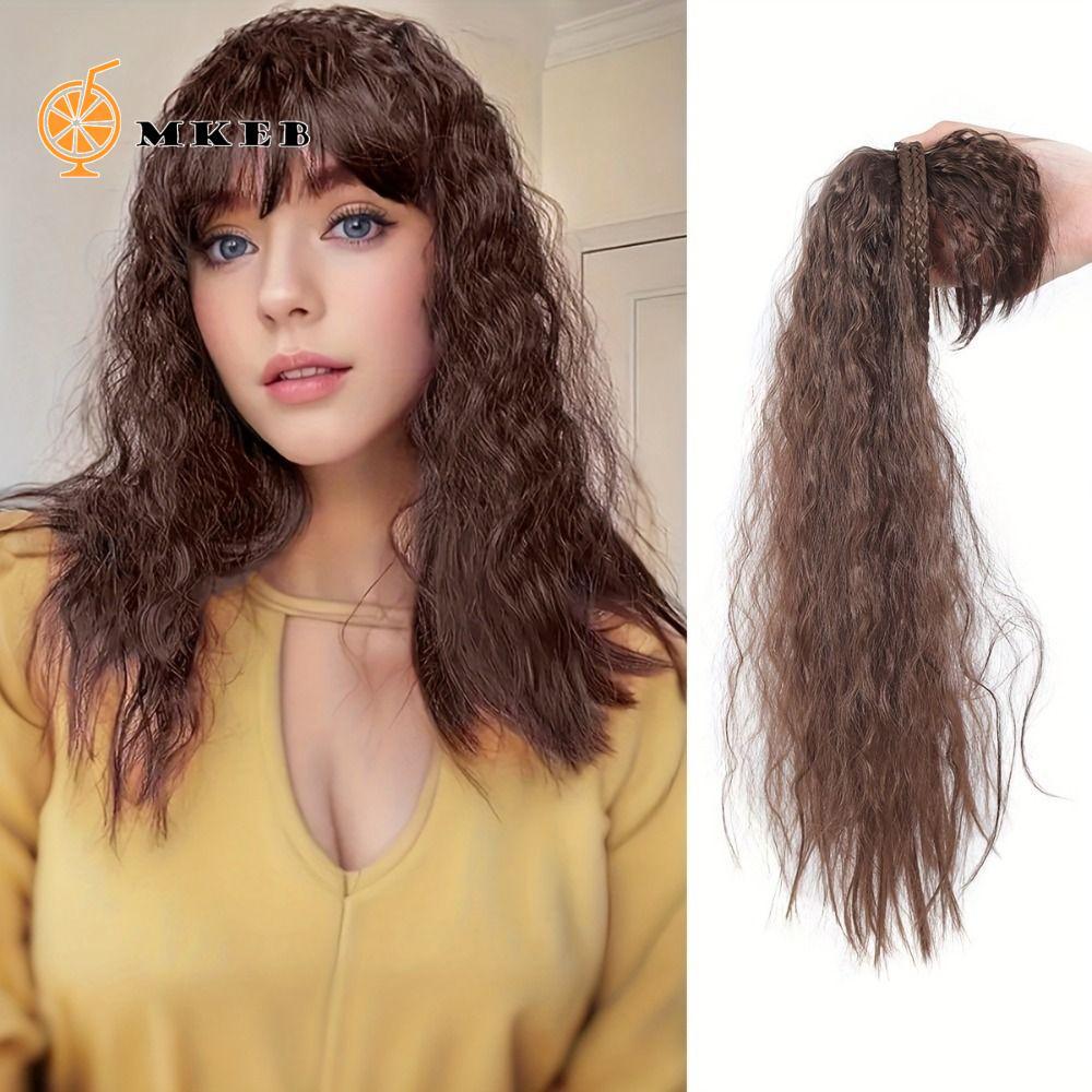 Mwave Long Wave Hairpiece - Hoop Twist Braid Band, Chất liệu chịu nhiệt, Dành cho Daily Wear