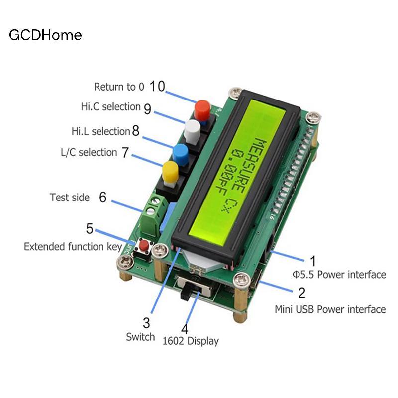 GCDHome Digital LC100-A LCD Độ chính xác cao Điện dung L / C Meter Tester HOT